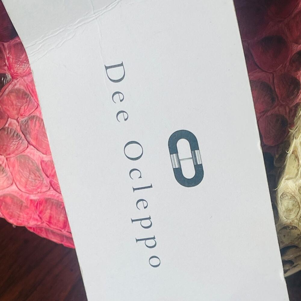 Rare Italian Python Top Handle Bag by Dee Ocleppo • Palm Beach Collection - Picture 15 of 16